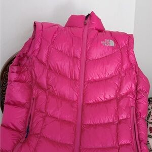 The North Face Fuchsia Puffer Vest